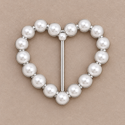 ✨ Fashion Accessory Deal – 4-Piece Metal Shirt Clips 💖 Stylish Round & Heart Clothing Clips for a Chic Secure Fit