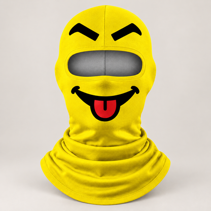 ❄️ Funny Ski Mask – Cartoon Tongue Face Balaclava, Warm Windproof Winter Cover for Snowboard & Cosplay