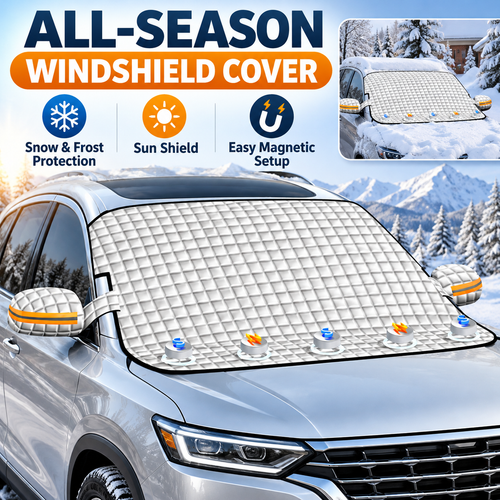 🚗 All-Season Magnetic Windshield Cover — Sun, Frost & Snow Protection