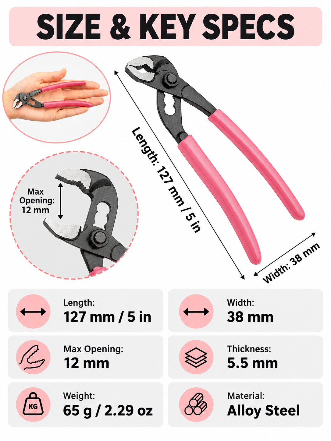 🔧 Tool Deal – 5-Inch Mini Groove Joint Pliers ⚙️ Compact Water Pump Grip Tool for Tight Spaces, Repairs & DIY Projects ✨