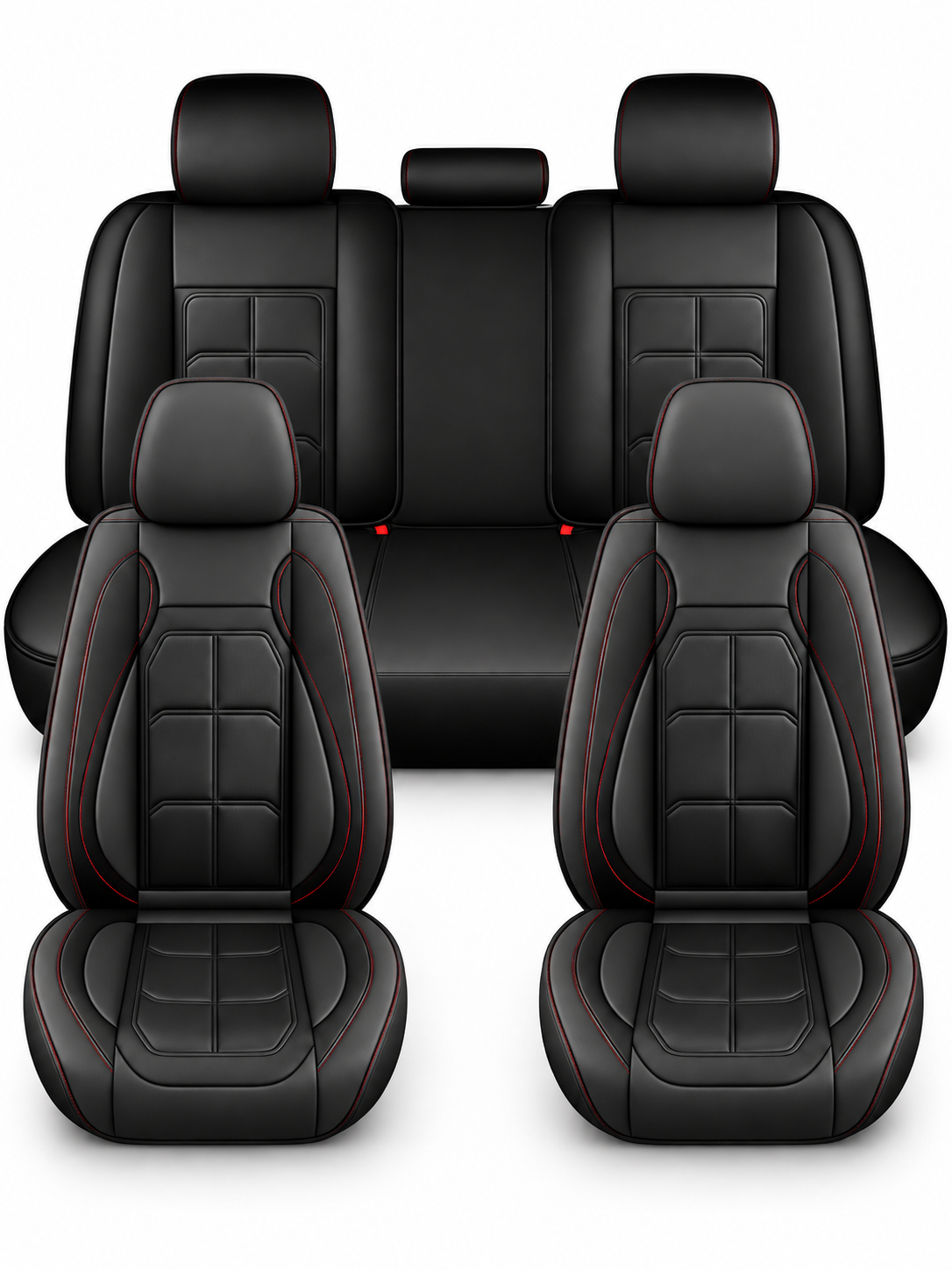 🚗 Auto Interior Deal – 5-Seat PU Leather Car Cover Set 🖤 Waterproof, Easy-Clean Protection with Universal Fit for Everyday Driving ✨