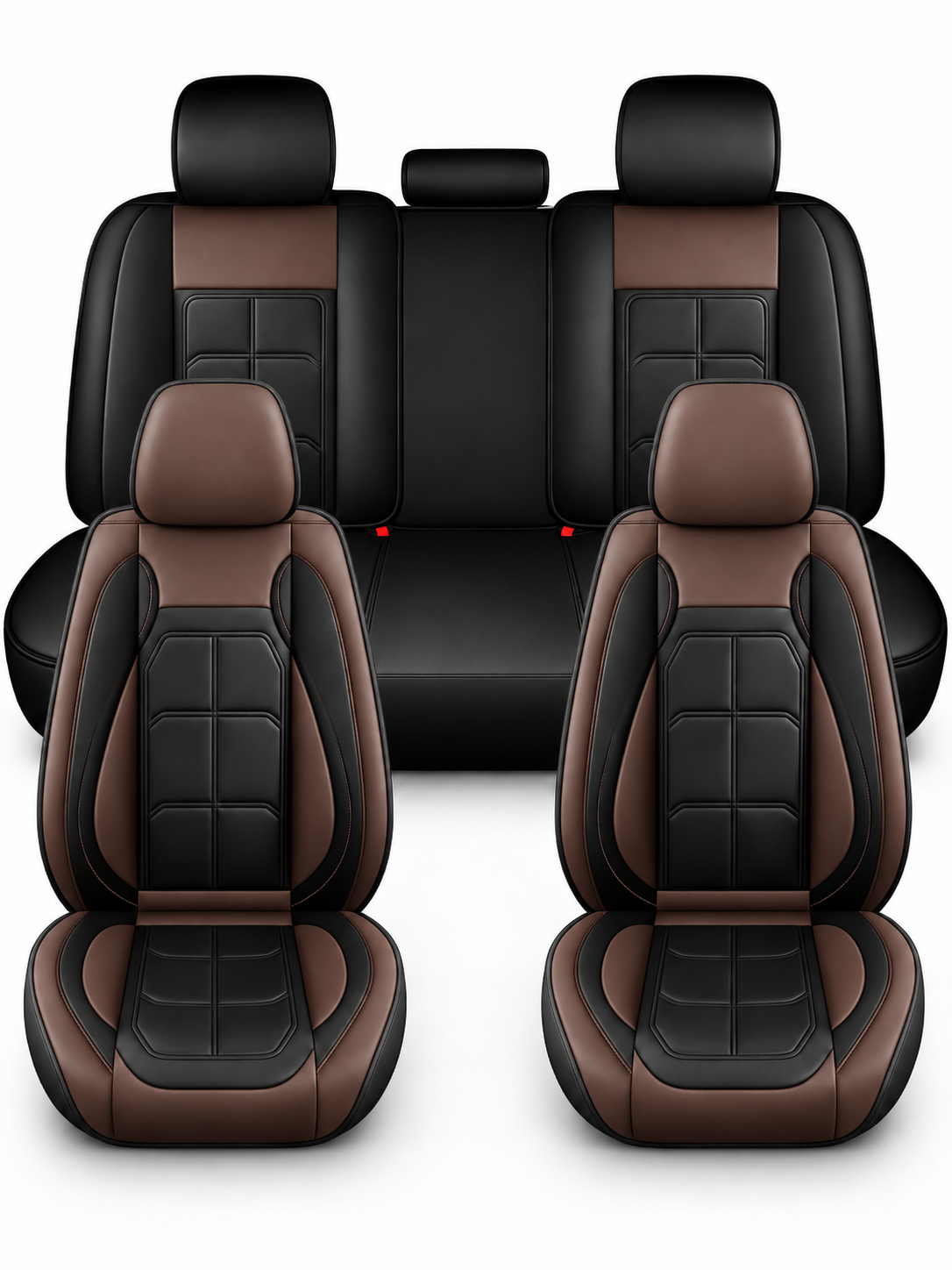 🚗 Auto Interior Deal – 5-Seat PU Leather Car Cover Set 🖤 Waterproof, Easy-Clean Protection with Universal Fit for Everyday Driving ✨