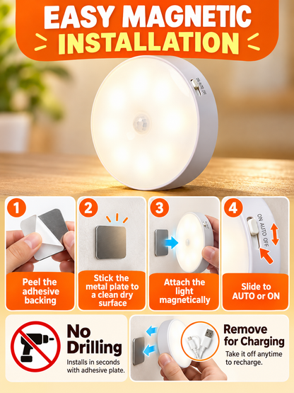 💡 Motion Sensor Ceiling Light – 15W Warm White LED, IP56 Waterproof Lamp for Hallway & Bathroom