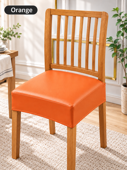 🏠 Home Upgrade Deal – PU Leather Dining Chair Covers 🪑 Waterproof, Removable & Washable Seat Protectors for Everyday Dining ✨