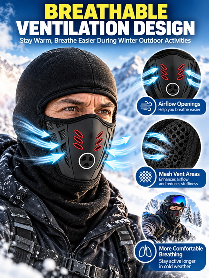 ❄️ Fleece Balaclava – Full-Face Windproof Ski Mask, Soft Warm Winter Protection