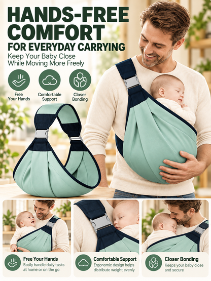 👶 Baby Sling Carrier – Breathable Mesh Hip Seat Bag, Adjustable Hands-Free Support for Toddlers