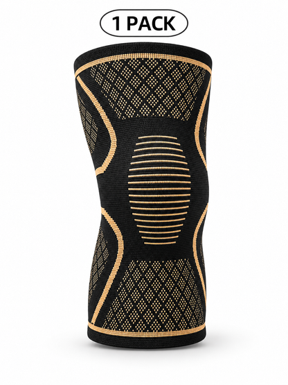 🏀 Sports Gear Deal – 2-Pack Copper Compression Knee Sleeves 💪 Breathable Anti-Slip Support for Running, Fitness & Basketball ✨