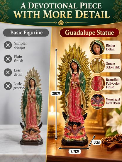 🙏 Spiritual Decor Deal – Our Lady of Guadalupe Figurine ✨ Large Religious Statue for Home, Prayer Spaces & Meaningful Display 🕊️