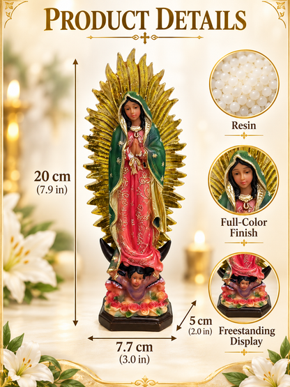 🙏 Spiritual Decor Deal – Our Lady of Guadalupe Figurine ✨ Large Religious Statue for Home, Prayer Spaces & Meaningful Display 🕊️