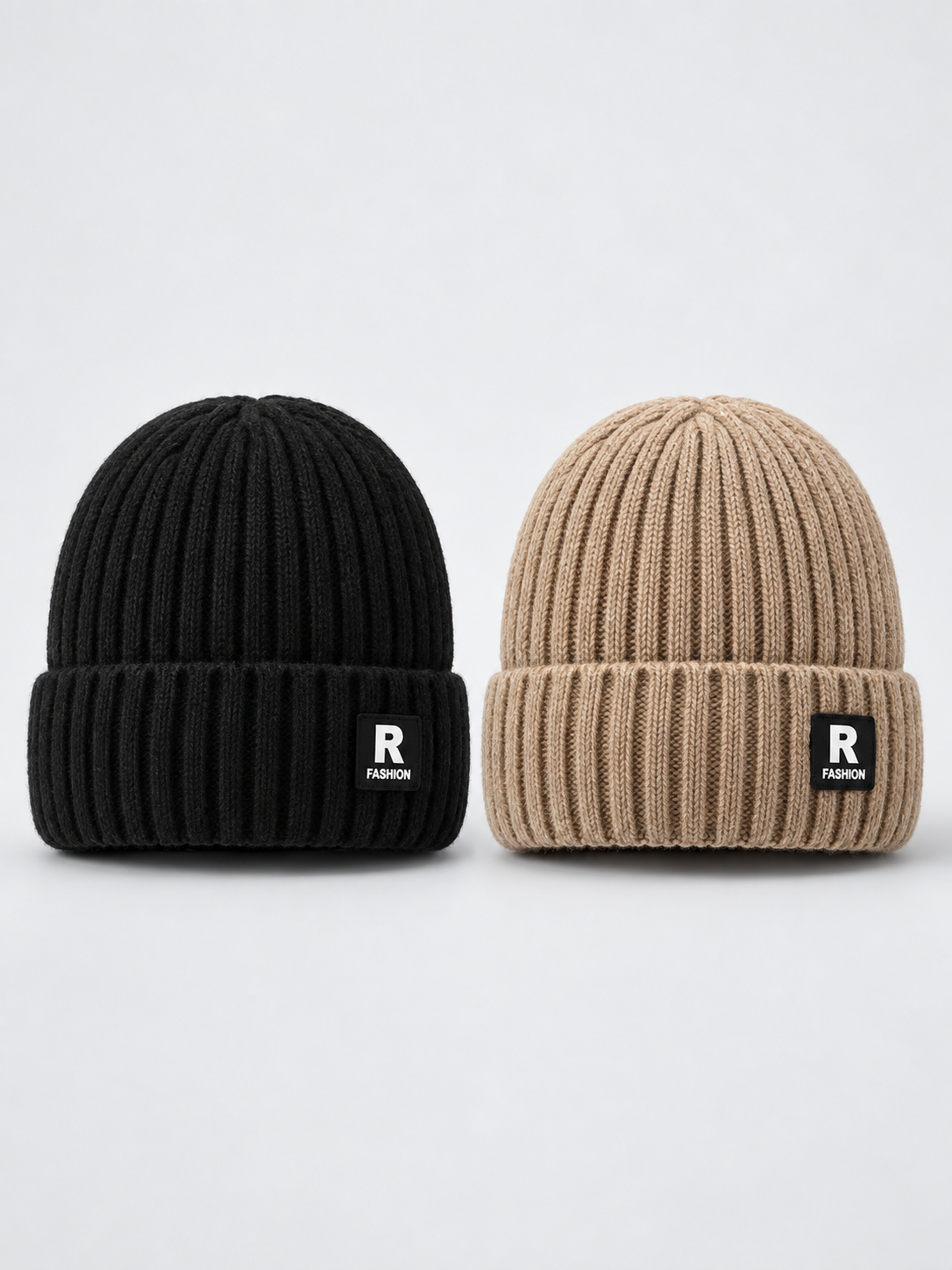 ❄️ Winter Style Deal – Men’s Thermal Knit Beanie 🧢 Thick Fleece-Lined Cuffed Hat for Cycling, Skiing & Outdoor Wear ✨