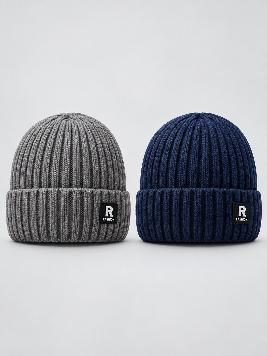 ❄️ Winter Style Deal – Men’s Thermal Knit Beanie 🧢 Thick Fleece-Lined Cuffed Hat for Cycling, Skiing & Outdoor Wear ✨
