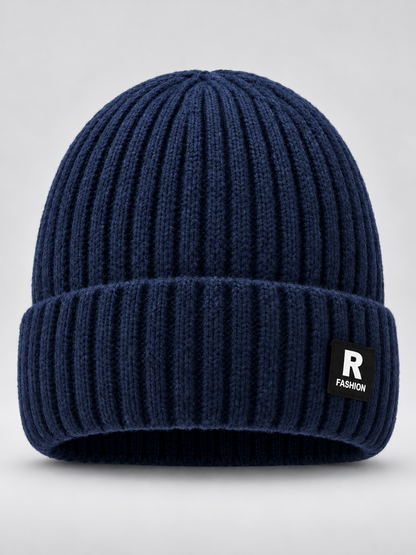❄️ Winter Style Deal – Men’s Thermal Knit Beanie 🧢 Thick Fleece-Lined Cuffed Hat for Cycling, Skiing & Outdoor Wear ✨