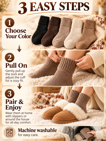 🧦 Cozy Winter Deal – Women’s Mid-Calf Everyday Socks ❄️ Soft Warm Stretchy Basics for Fall & Cold-Weather Comfort ✨