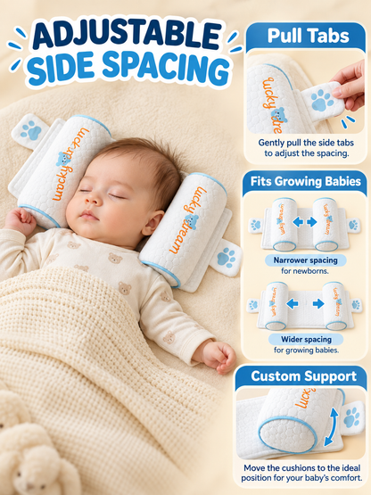 👶 Baby Comfort Deal – Breathable Infant Head & Neck Pillow 💤 Soft Adjustable Cotton Support Cushion for Newborn Sleep & Rest ✨