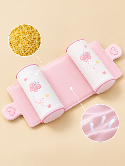 👶 Baby Comfort Deal – Breathable Infant Head & Neck Pillow 💤 Soft Adjustable Cotton Support Cushion for Newborn Sleep & Rest ✨
