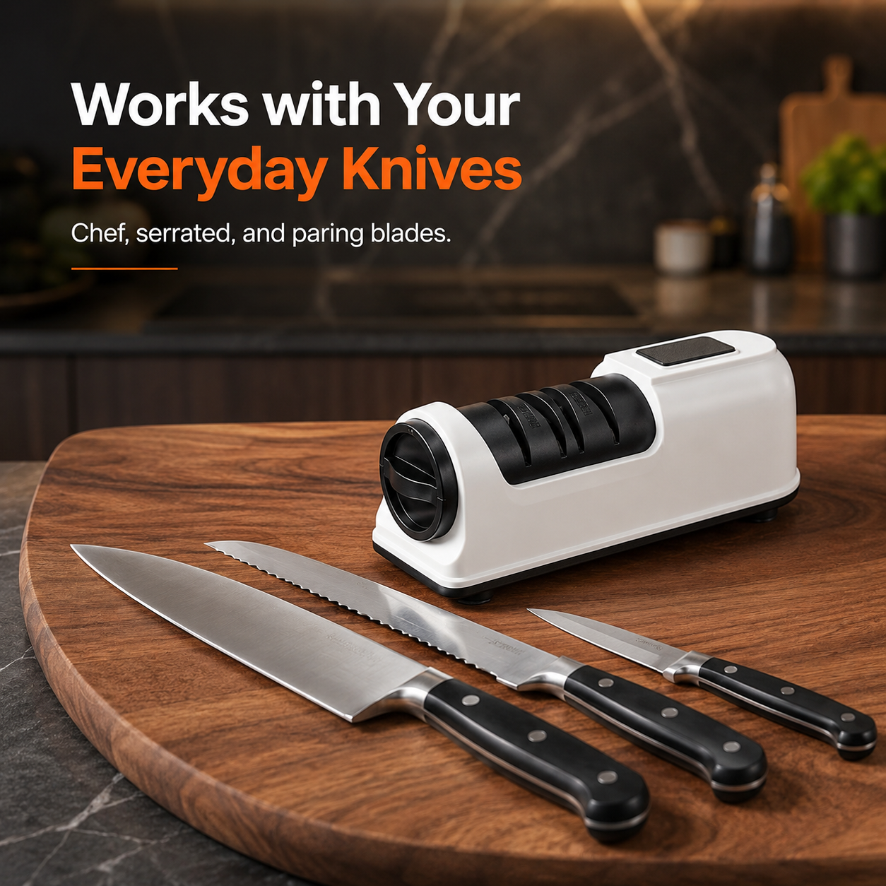 🔪49% OFF TODAY⚡ 3-Stage Electric & Manual Knife Sharpener
