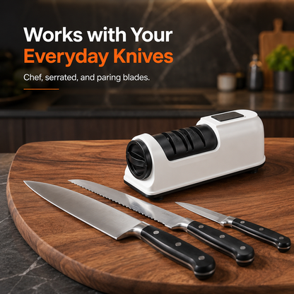 🔪49% OFF TODAY⚡ 3-Stage Electric & Manual Knife Sharpener