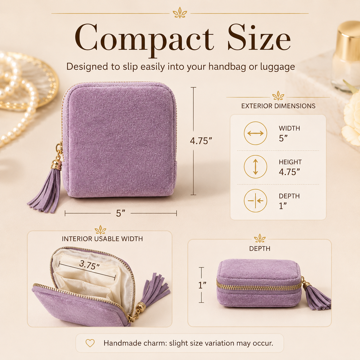 BUY 1 GET 1 FREE 🔥Jewelry zippered pocket case Travel Jewelry Bag Portable Organizer