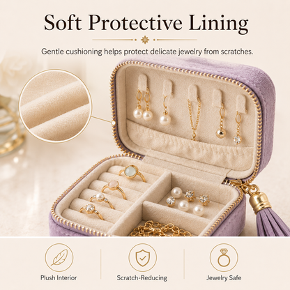 BUY 1 GET 1 FREE 🔥Jewelry zippered pocket case Travel Jewelry Bag Portable Organizer