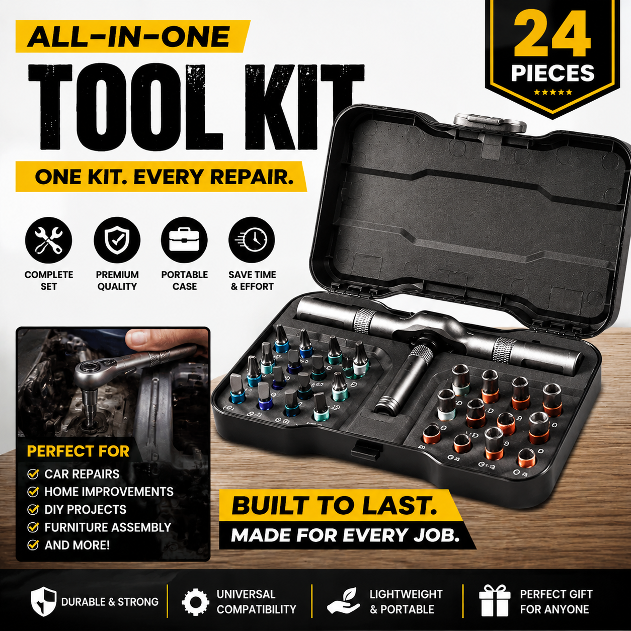 🔧 Stop Struggling With Loose Screws — This 1 Kit Does It All.