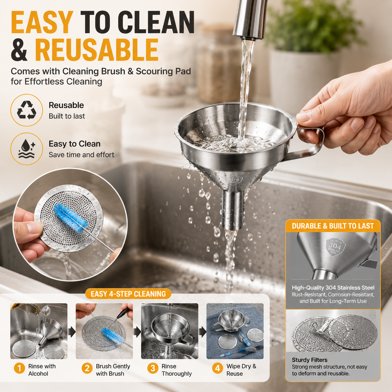 🚀 Print Cleaner, Print Better | 2PCS Resin Filter Funnel Kit