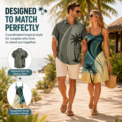 🌞 Match in Paradise |The Perfect Tropical Couple Outfit for Every Summer Adventure