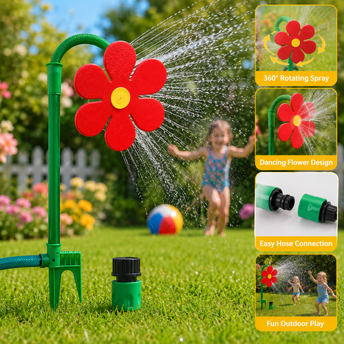 🎉 Must-Have Summer Toy | 360° Dancing Daisy Sprinkler