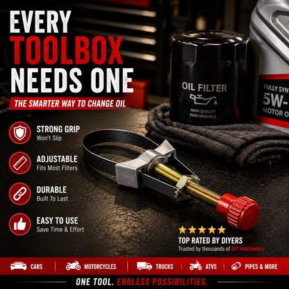 NEW Auto Car Diameter Adjustable Oil Filter Removal Strap Wrench Tool,Car Oil Filter Wrench.