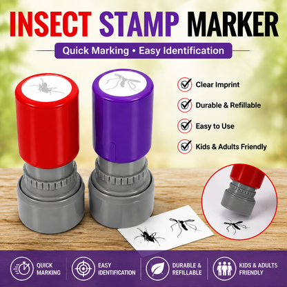 2 Pcs Mosquito Stamp Prank Self Inking Stamps