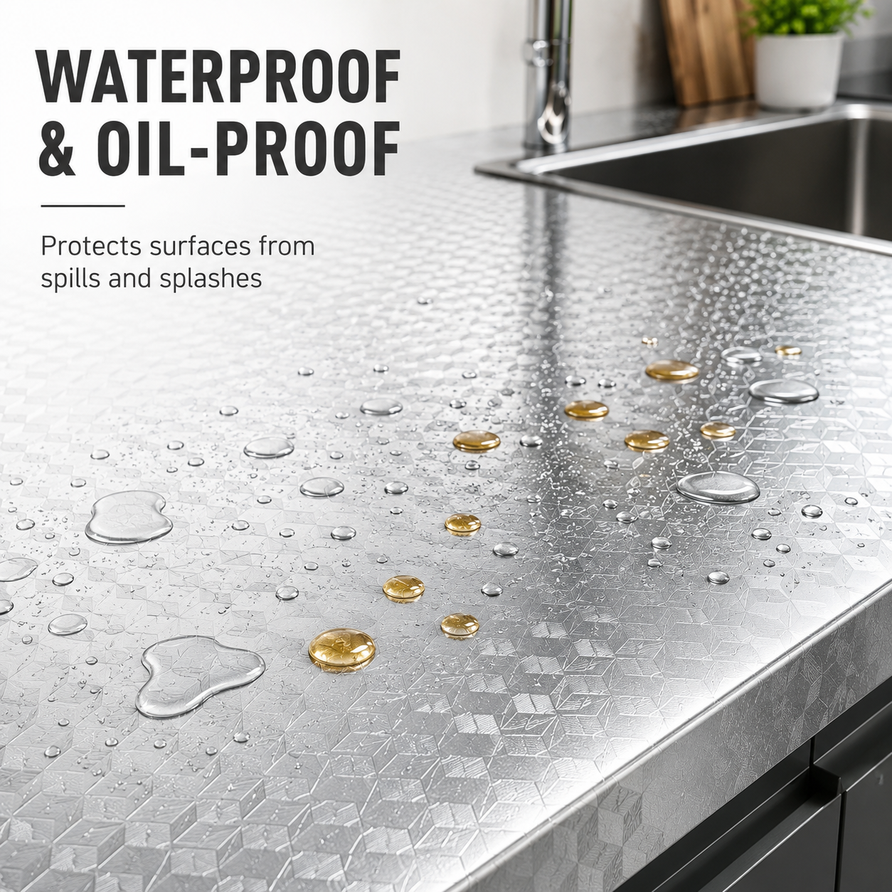 💧Oil-Proof & Waterproof✨ Easy-Clean Kitchen Wallpaper(40 CM*3 M)