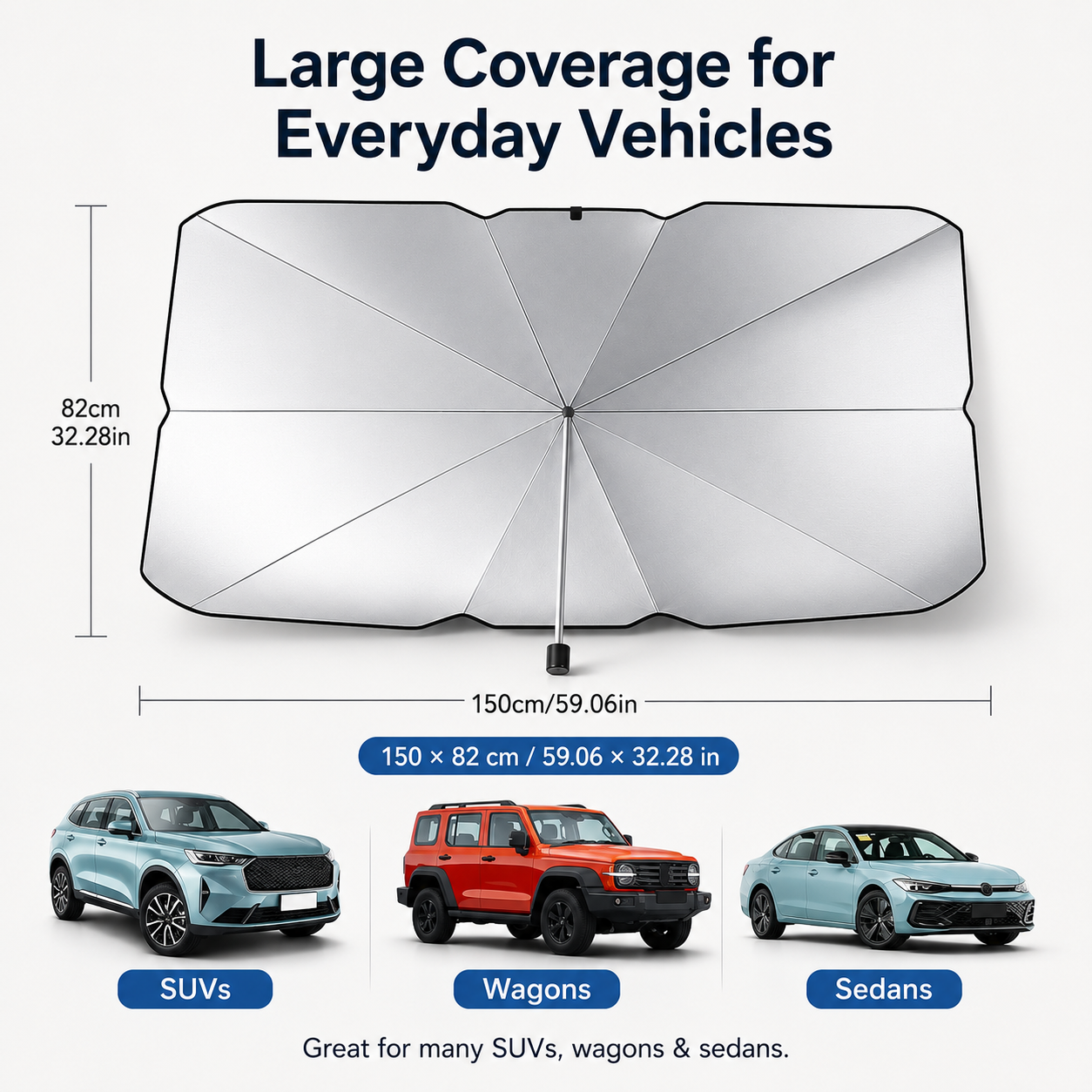 Foldable Windshield Sun Shade Umbrella
