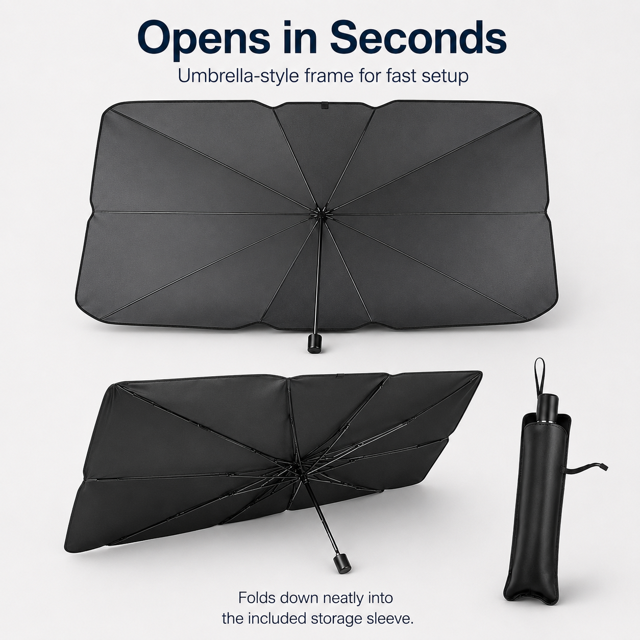 Foldable Windshield Sun Shade Umbrella