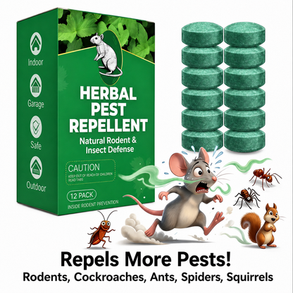 🐀 49% OFF NOW!⚡🟢Natural Peppermint Rodent Repellent Tablets
