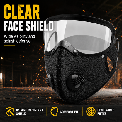 😷🚴‍♂️AirGuard Pro™ Carbon Filter Dust Mask | Breathable • Reusable • Adjustable Protection
