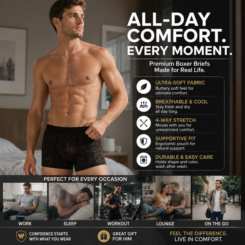 ⚡️Flash Sale｜Men's Leopard Lace Boxers