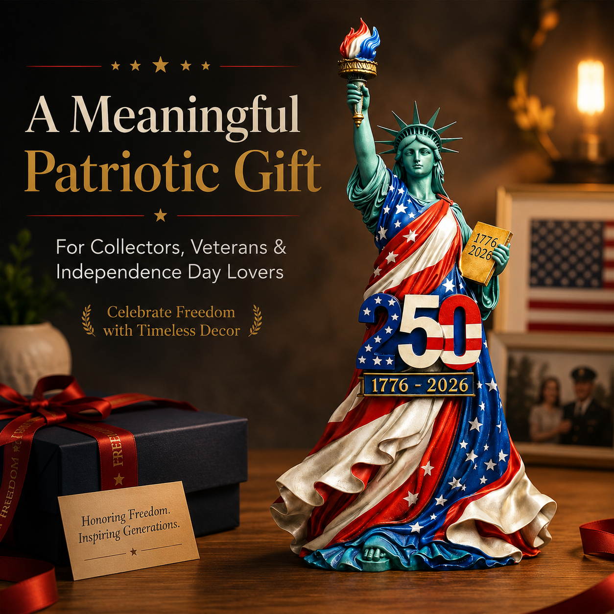 ⚡️Flash Sale｜Handmade USA 250th Anniversary Statue of Liberty Figurine