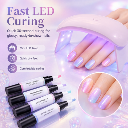 ✨ Viral Nail Trend | 3-in-1 Cat Eye Gel Nail Polish Pen Kit