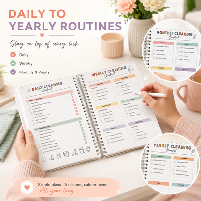 💥New Arrival | Cleaning Planner Spiral Bound Notebook