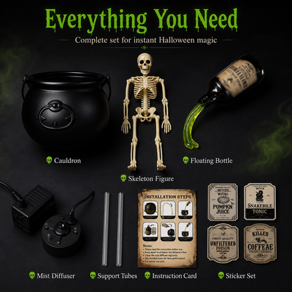 💥New Arrival | Skeleton Potion Witches Cauldrons