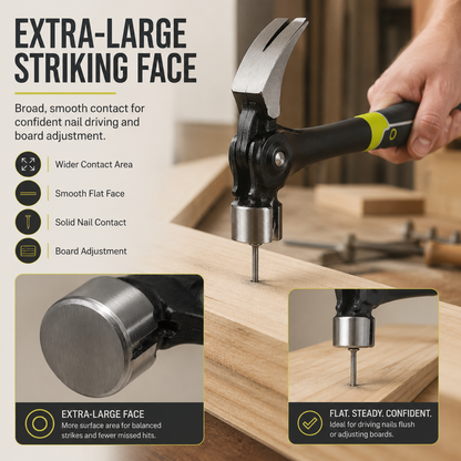 🔥 Hot Sale | Steel 16 oz. Indexing Claw Hammer