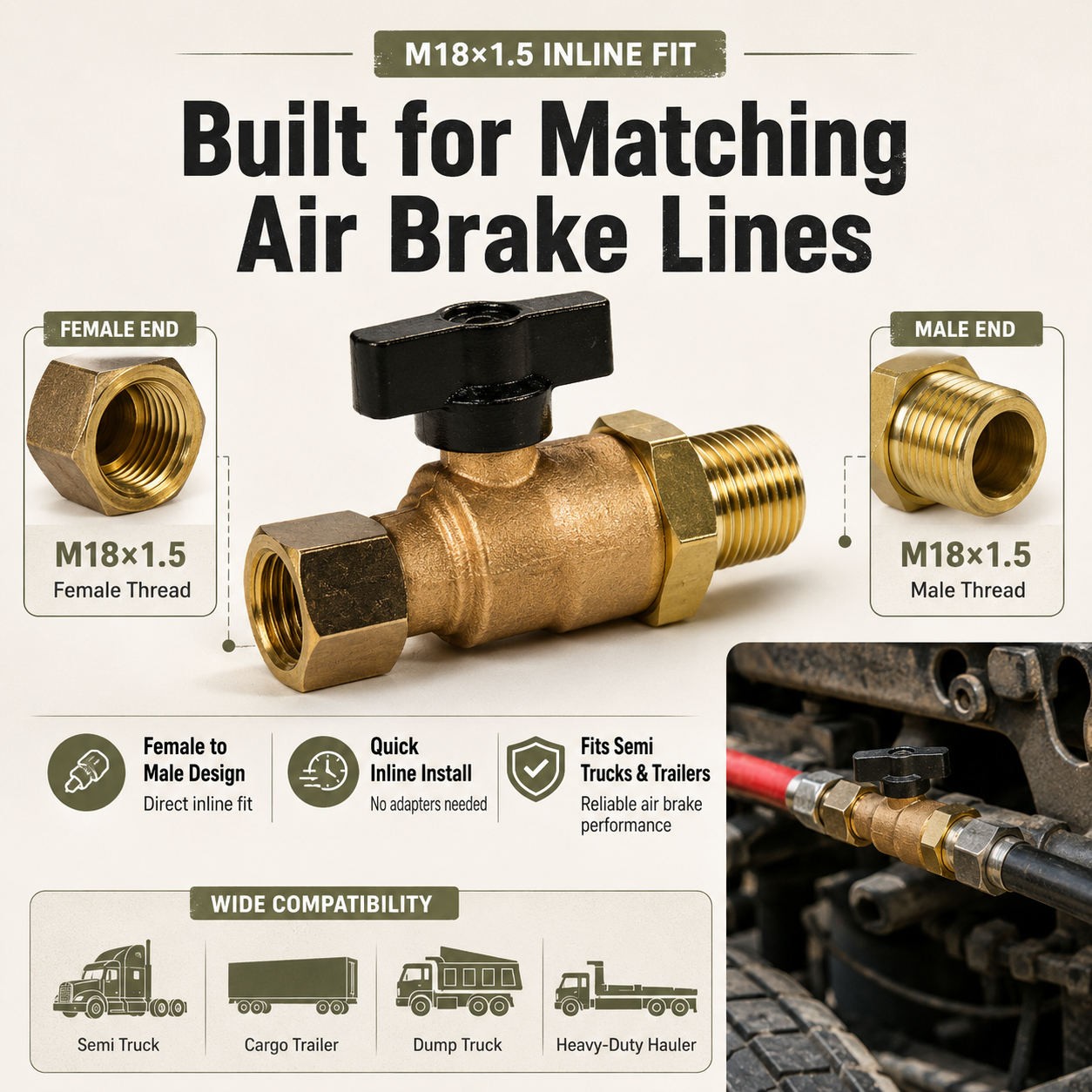 🔥 Hot Sale | Truck Front Air Brake Cut Off Valve