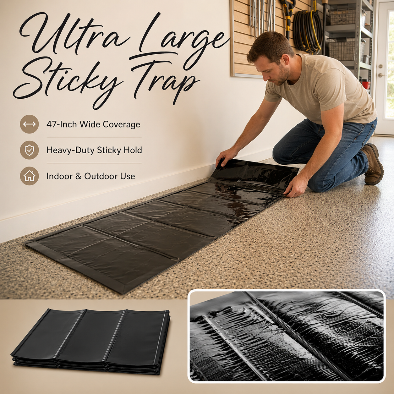 💥New Arrival | 47 Inch Ultra Large Sticky Mouse Glue Traps Sticky Rat