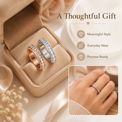 💥New Arrival | September Laurel Anxiety Rings for Women and men Titanium Steel Spinner Fidget Band