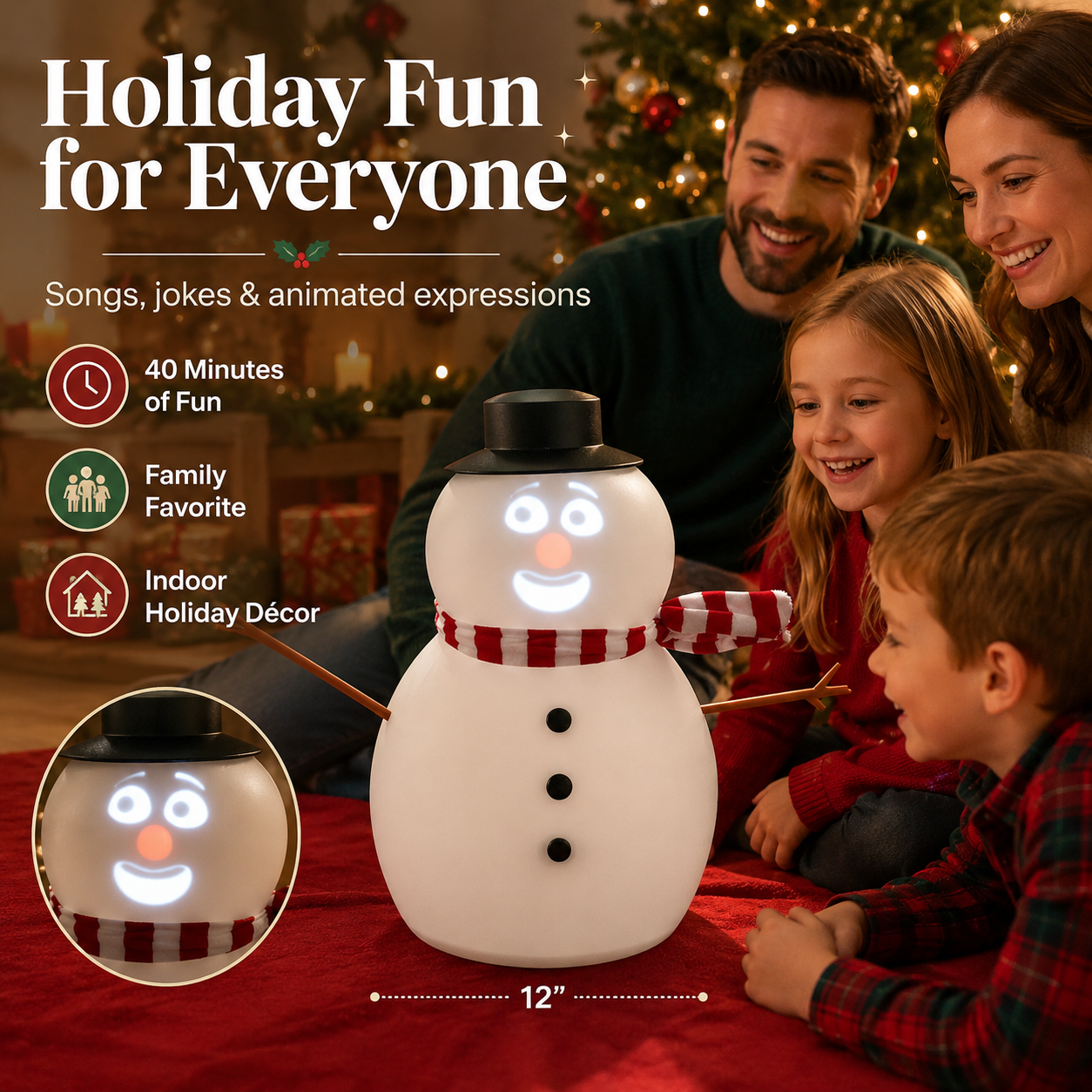 💥New Arrival | 12" Animated Talking Snowman