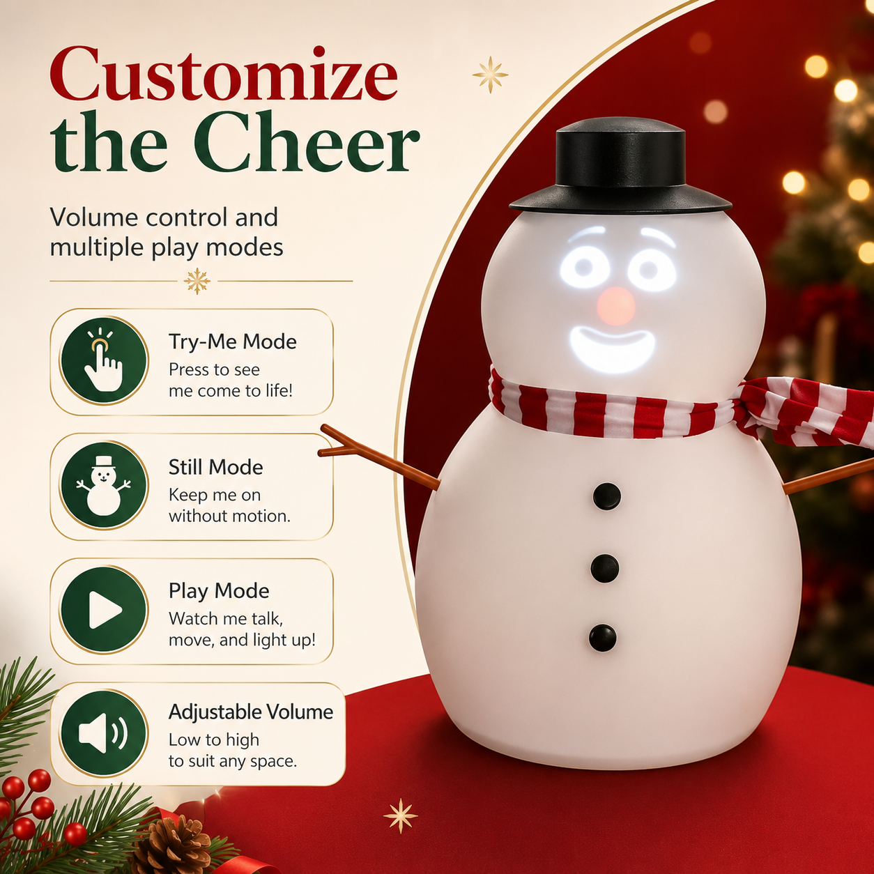 💥New Arrival | 12" Animated Talking Snowman