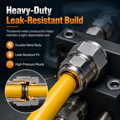 🔥 Heavy Duty Truck Air Line Connectors 🚛 | Push-in Pneumatic Fittings for High Temperature Tubing (4-16mm)