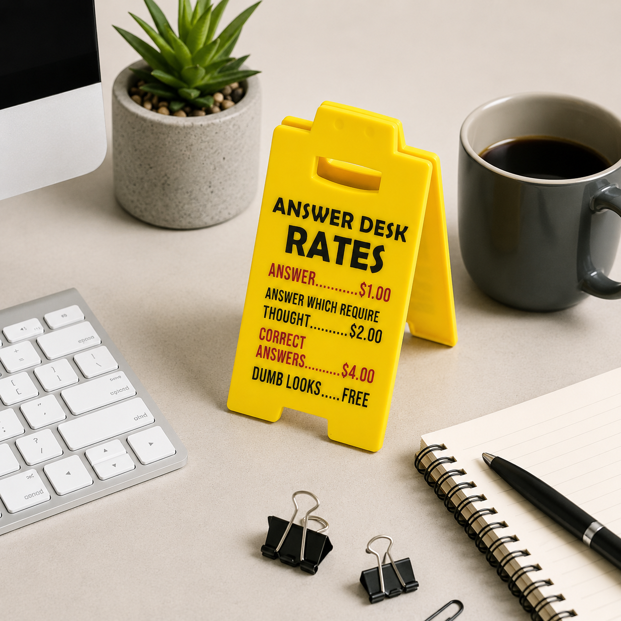 💥New Arrival 🎁Answer Desk Rates Sign
