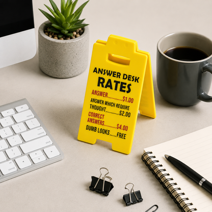 💥New Arrival 🎁Answer Desk Rates Sign