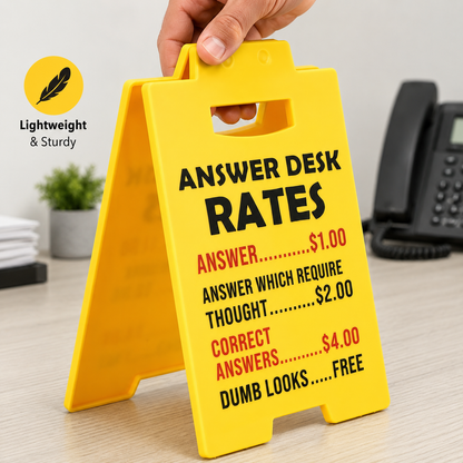 💥New Arrival 🎁Answer Desk Rates Sign