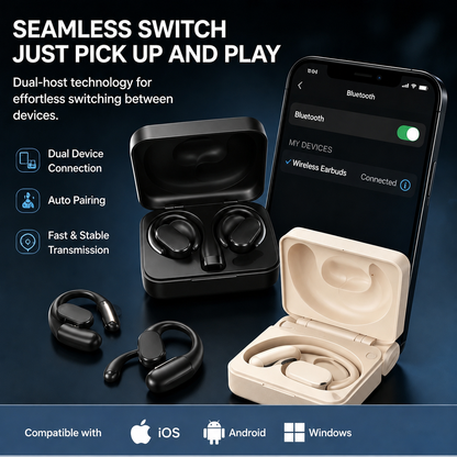 🔥New Arrival | Headphones Bluetooth with Dual-Fold Design